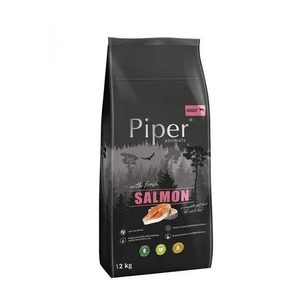 Piper  Salmon - суха храна за кучета с пряснa сьомга, 12кг