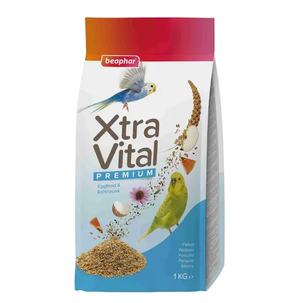Beaphar  XtraVital премиум храна за вълнисти папагали, плик, 1кг