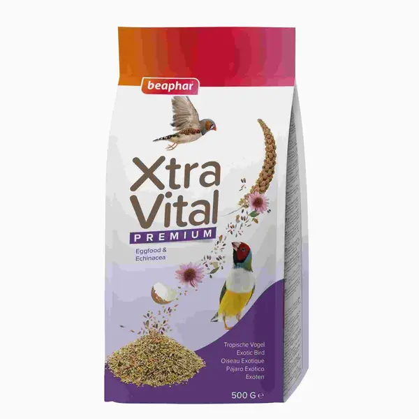 Beaphar  XtraVital премиум храна за екзотични птици, плик, 500 г