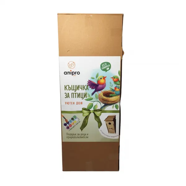 Anipro  дървена къщичка за птици Cosy nest 42х17х21 см