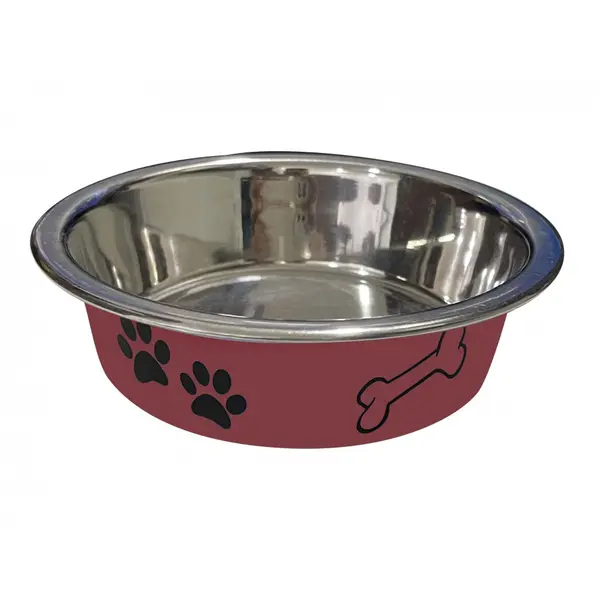 Anipro  Paws No Slip метална купа червена 24 см, 2.6 л