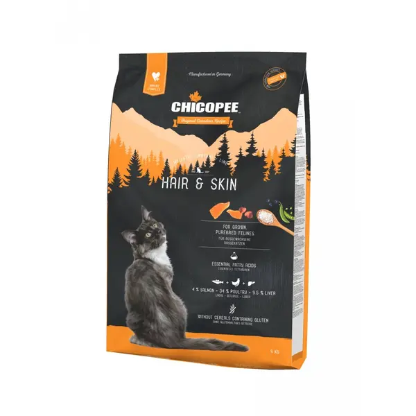 Chicopee  Cat Holistic NatLine Hair Skin 8 кг