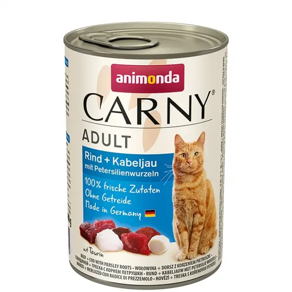 Animonda Carny Adult говеждо + треска + корени от магданоз 400 г