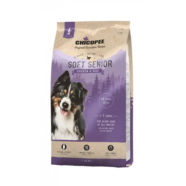Chicopee  Classic Nature Soft Senior храна за кучета над 7 години с пиле и ориз, 2кг