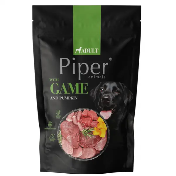 Piper  Adult Dog пауч за кучета с дивеч и тиква, 500 г