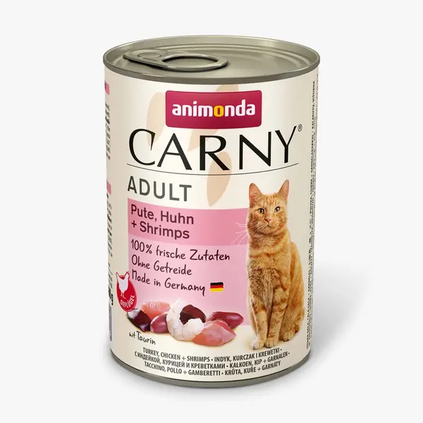 Animonda Carny Adult 400 г пуйка + пиле + скариди
