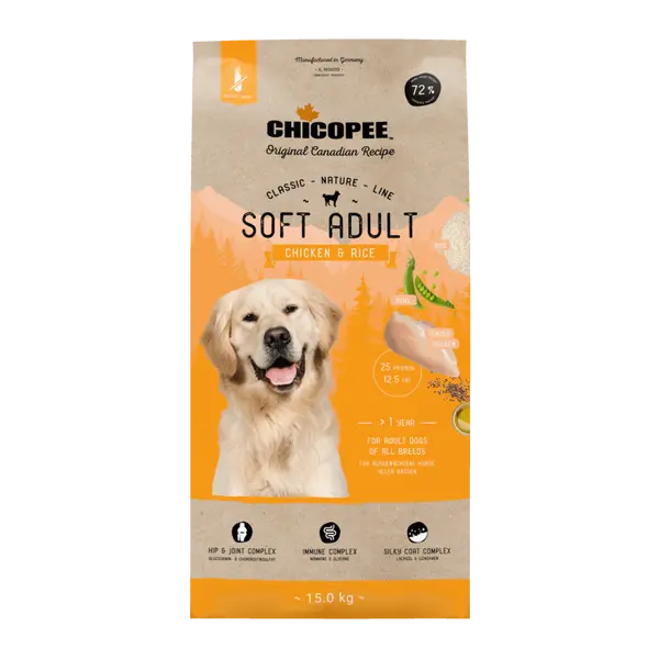 Chicopee  Dog CNL Soft мека гранула за израснали кучета с пилешко, 2 кг