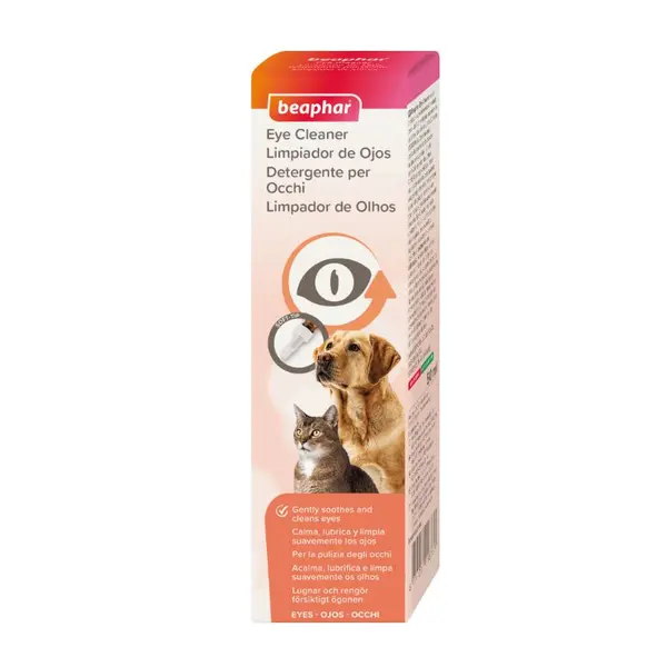 Beaphar Eye Cleaner - капки за очи за кучета и котки, 50 мл