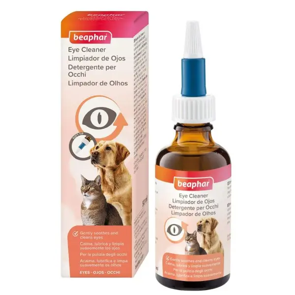 Beaphar Eye Cleaner - капки за очи за кучета и котки, 50 мл
