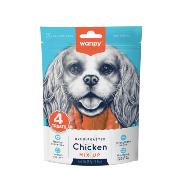 Wanpy Chicken Mix Up микс лакомства за куче, пиле, 150 г