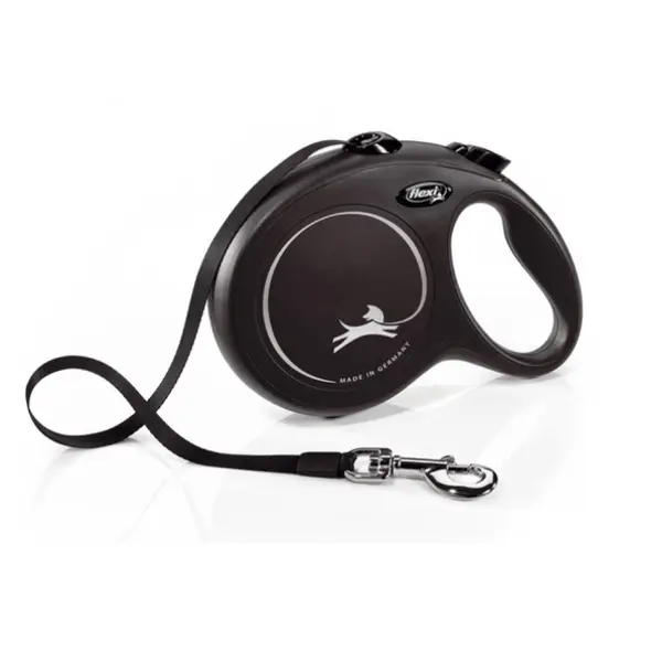 Flexi  Classic Long Medium – 8м въже, до 20 кг - цвят черен