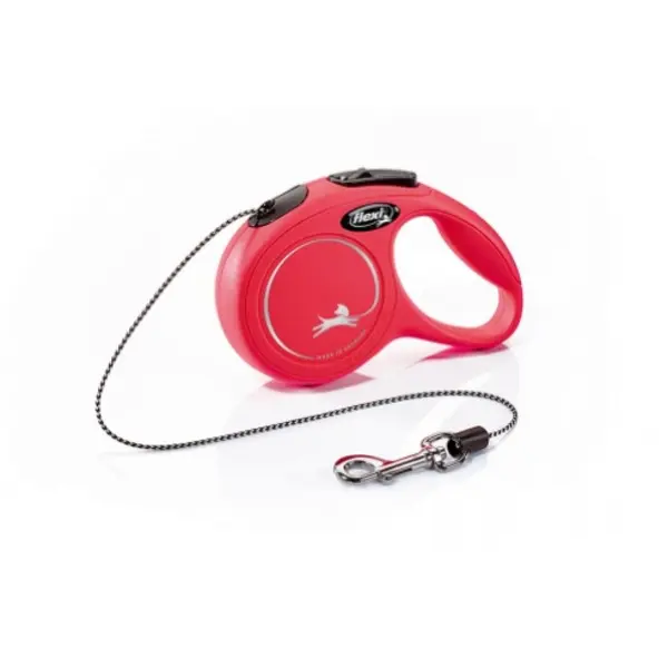 Flexi  New Classic XS - 3м въже, до 8кг - цвят червен
