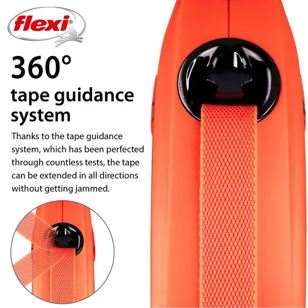 Flexi  Xtreme L - 8м лента, до 55кг - цвят оранж