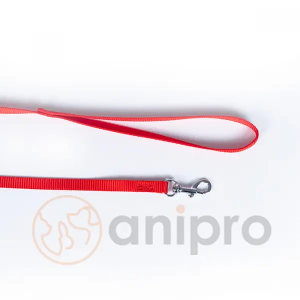 Anipro  Sport+ повод от лента 2.0/120см червен