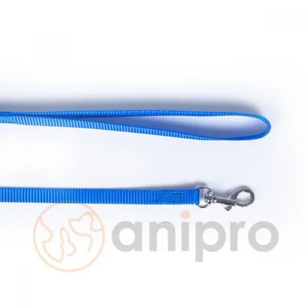 Anipro  Sport+ повод от лента 1.5/200см син - удължаващ се