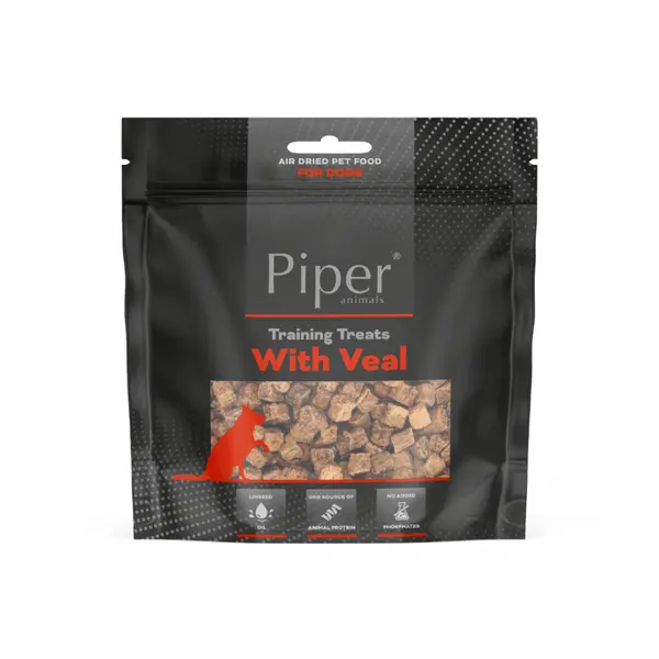 Piper  Training Treats Veal натурални лакомства за кучета с телешко, подходящи за обучение, 130 г