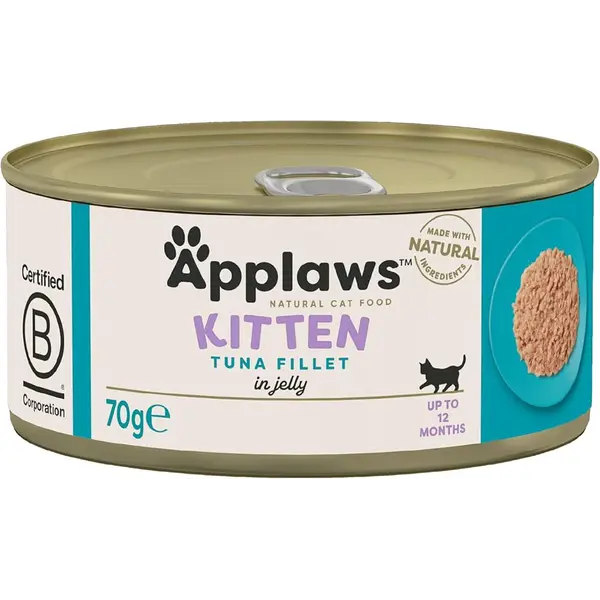 Applaws Kitten Tuna in Jelly - Месни хапки за котенца с риба тон в желе, консерва 70 г