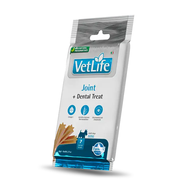 Vet Life Joint Dental Treat Mini – Дентални стикове за кучета от мини породи  - 60 г