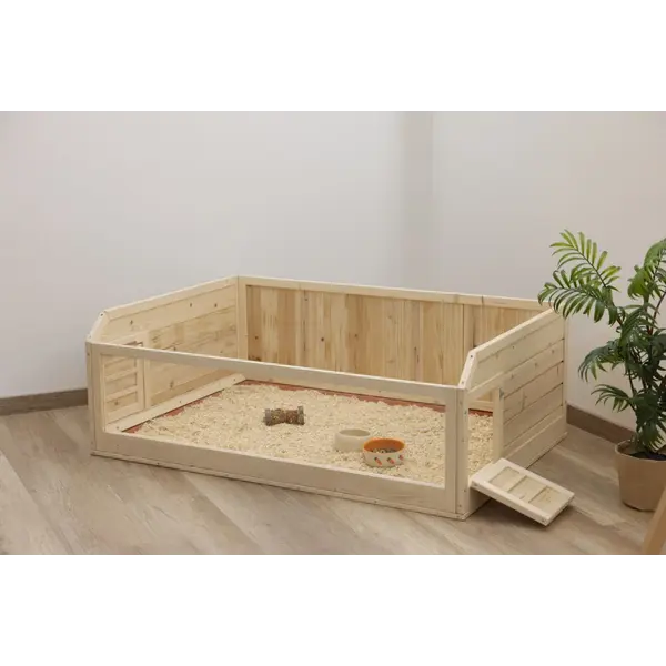 Kerbl Luxury wooden home for Guinea pigs - Луксозен дървен дом за  Морски свинчета и други малки животни - 114 / 76 / 40 см
