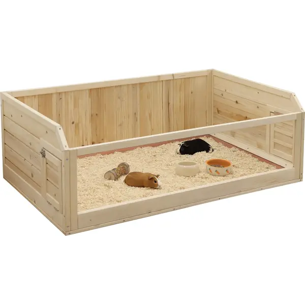 Kerbl Luxury wooden home for Guinea pigs - Луксозен дървен дом за  Морски свинчета и други малки животни - 114 / 76 / 40 см