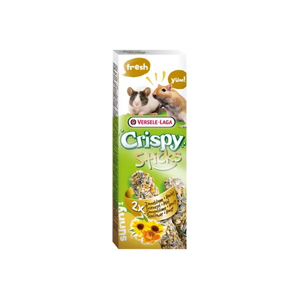 Versele-Laga Crispy Sticks Gerbils & Mice Sunflower & Honey 110 g - стикове за мишки и джербили с мед и слънчогледови семки 2х55 г