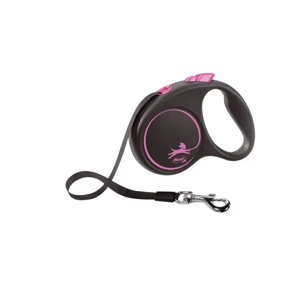 Flexi  Black Design L - 5м лента, до 50кг, розово