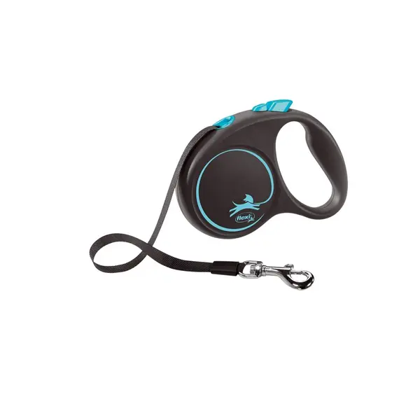 Flexi  Black Design L - 5м лента, до 50кг, светло синьо