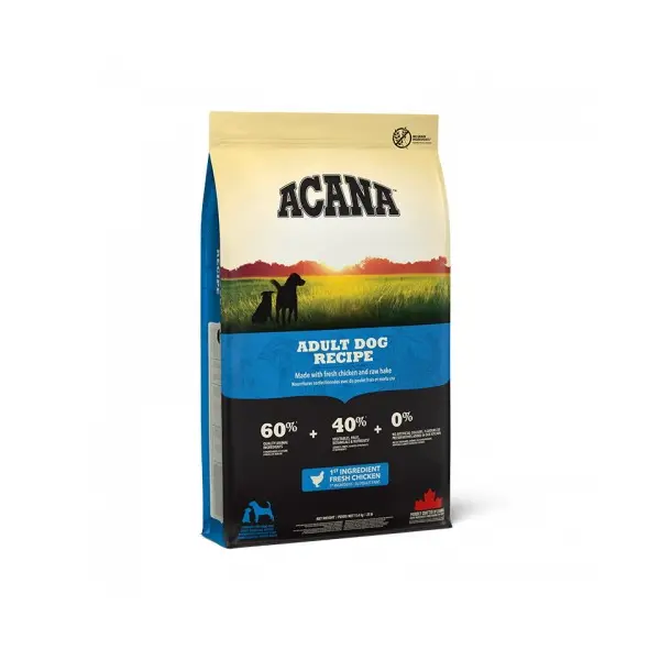 Acana Adult Dog - суха храна за кучета на всяка възраст, от всички породи  - 11.4 кг
