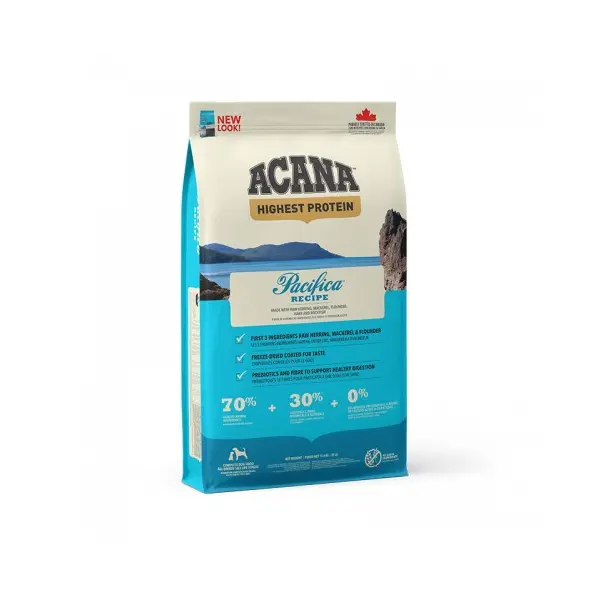 Acana Pacifica - суха храна за кучета на всяка възраст, от всички породи с пет вида риба - 11.4 кг