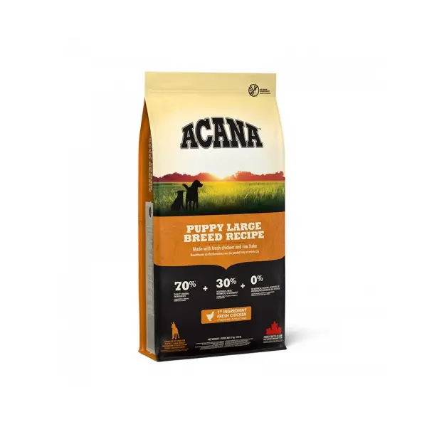 Acana Puppy Large Breed - суха храна за подрастващи кучета от едри породи - 17 кг