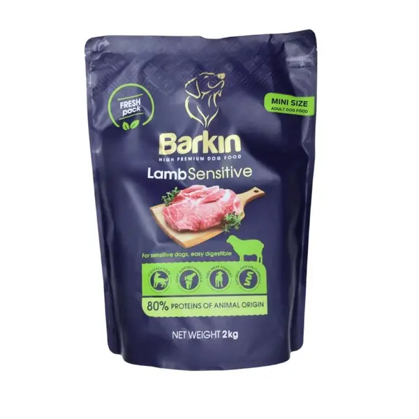 Barkin High Premium Lamb Sensitive MINI  - суха храна за кучета от мини и малки  породи с чувствително храносмилане, с агнешко - 2 кг