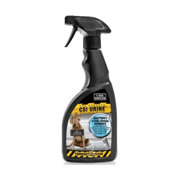 CSI Urine Spray Dog - Eнзимен спрей за почистване и премахване на неприятните миризми и петна - 500 мл