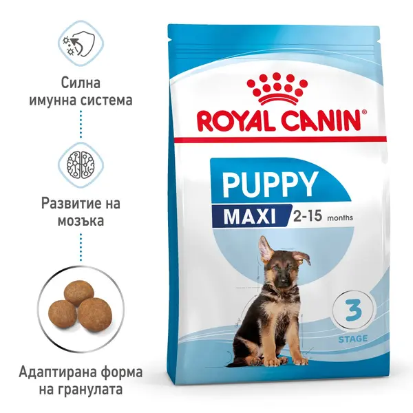 Royal Canin Maxi Puppy - суха храна за подрастващи кучета от едри породи