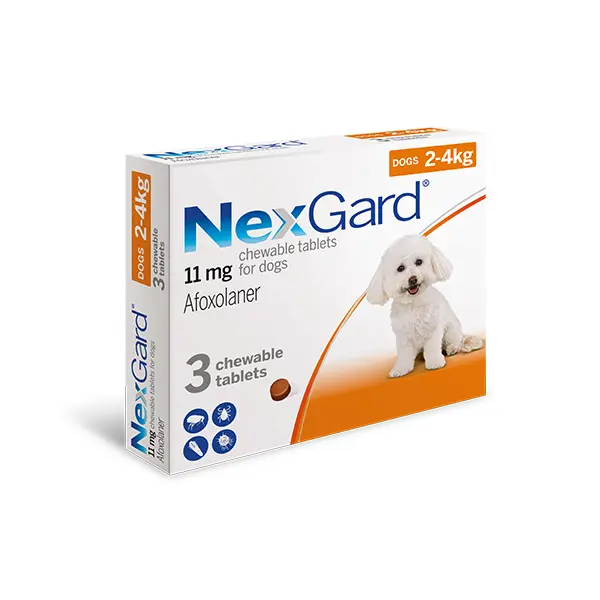 NexGard S - 2-4 кг. - КУТИЯ (3 бр. таб) - СРОК 07.2025