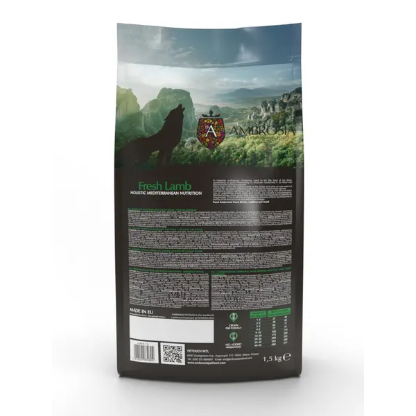 Ambrosia All Breed Fresh Lamb - За кучета от всички породи над 1 година с Прясно агнешко - 5 кг