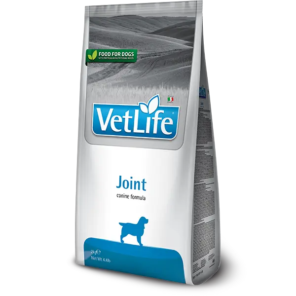Farmina Vet Life Canine Joint - Пълноценна диетична храна за кучета за подпомагане на метаболизма на ставите при остеоартроза - 12 кг