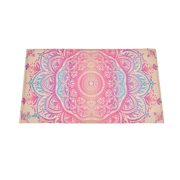 FreeDog Cool Bed Mandala Beige - охлаждащо легло с пяна - мандала бежово - 65х50 см
