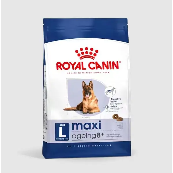 Royal Canin Maxi Ageing 8+ - Пълноценна храна за застаряващи кучета от едри породи над 8 години - 15кг