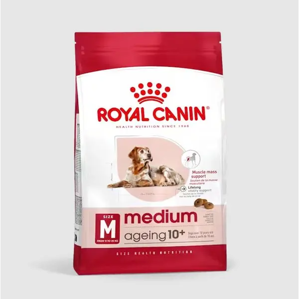 Roayl Canin Medium Ageing 10+ - Пълноценна храна за кучета в напреднала възраст от средни породи над 10 години - 15 кг