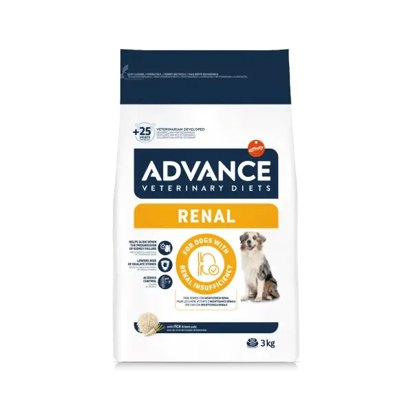 Advance Dog VET Diets Renal - Ветеринарна диета за кучета с бъбречни проблеми - 3 кг