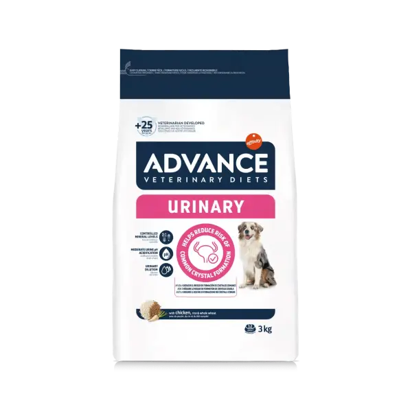 Advance Dog VET Diets Urinary - Ветеринарна диета за кучета с бъбречни проблеми - 3 кг