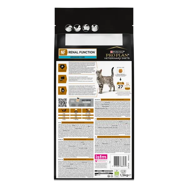 Purina ProPlan Renal Function NF - суха храна за котки с хронична бъбречна недостатъчност - 1,5 кг