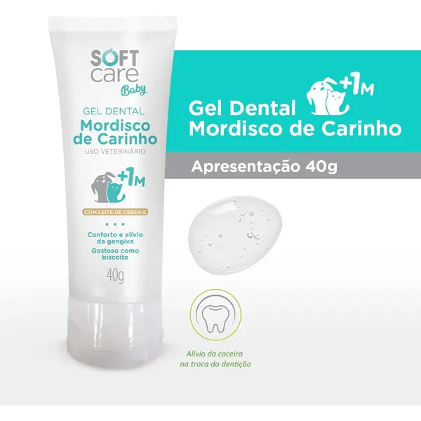 Soft Care Baby -  Дентален гел за кученца и котки - 40 г