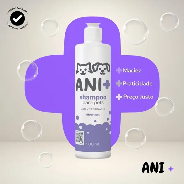 ANI + Pet Shampoo - Шампоан за кучета и котки с алое вера - 500 мл
