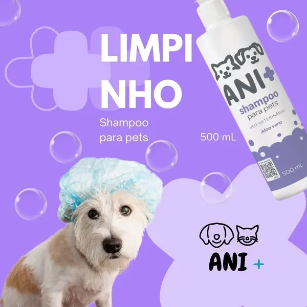 ANI + Pet Shampoo - Шампоан за кучета и котки с алое вера - 500 мл