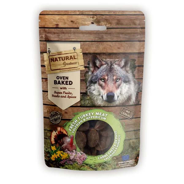 Natural Greatness Oven Baked Biscuit Calming Support - Натурални печени бисквити за кучета с успокояващ ефект - 100 г