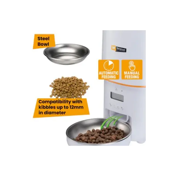 Ferplast Risto Pet Feeder - Автоматичен диспенсър за храна за кучета и котки