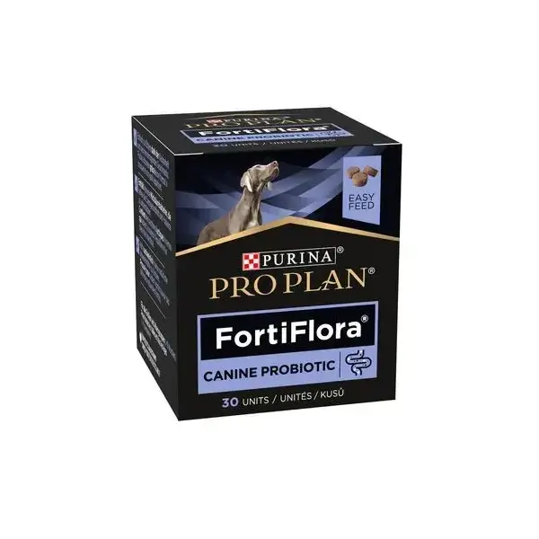 Purina Pro Plan Veterinary Diets  FortiFlora Canine Probiotic - пробиотични дъвчащи таблетки за кучета, 30 таблетки