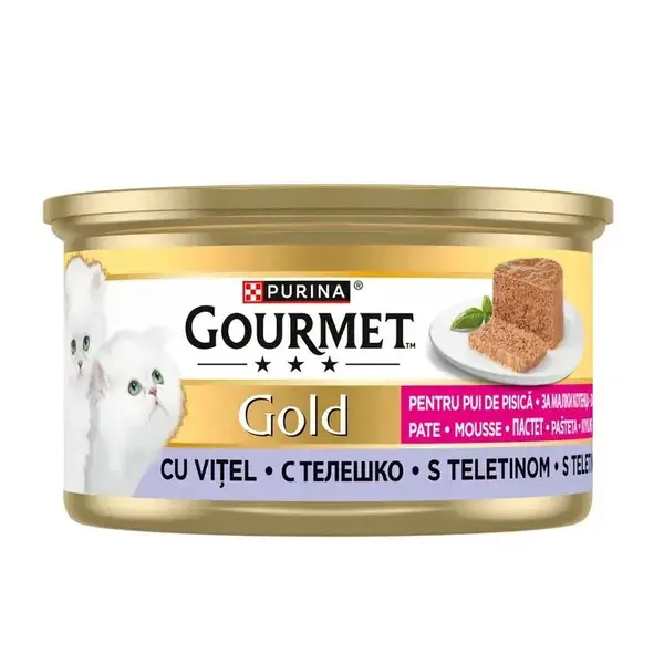 Gourmet Gold Kitten Mousse Veal - мус за котенца с телешко - 85 г