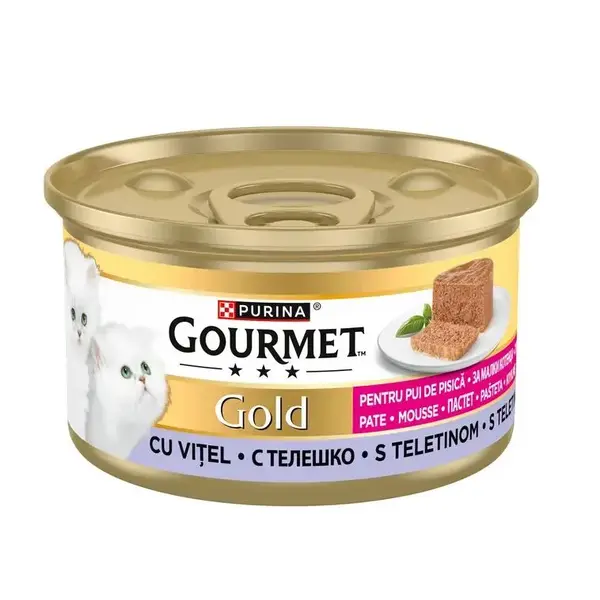 Gourmet Gold Kitten Mousse Veal - мус за котенца с телешко - 85 г